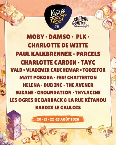Affiche officielle V and B Fest' 2026 - Programmation et lineup