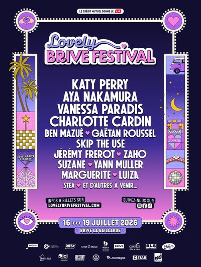 Affiche officielle Lovely Brive 2026 - Programmation et lineup