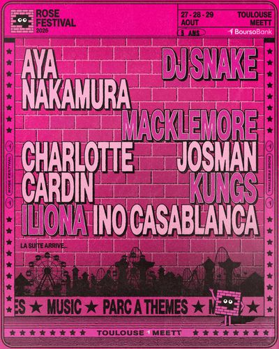 Affiche officielle Rose Festival 2026 - Programmation et lineup