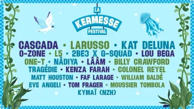 Affiche officielle La Kermesse 2026 - Programmation et lineup