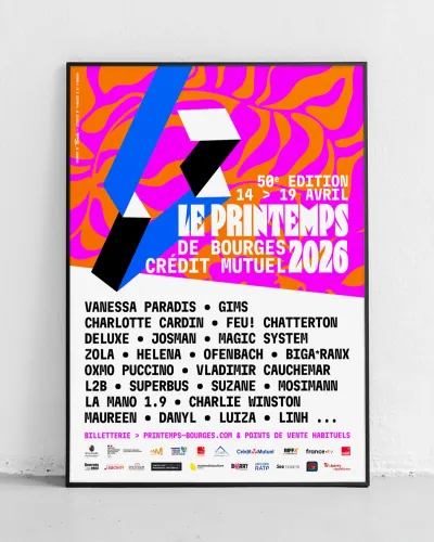 Affiche officielle Printemps de Bourges 2026 - Programmation et lineup