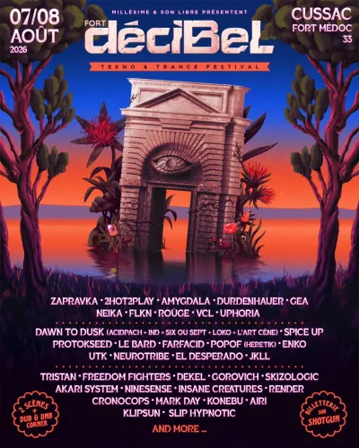 Affiche officielle Fort Decibel 2026 - Programmation et lineup