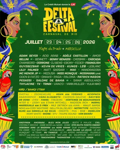 Affiche officielle Delta Festival 2026 - Programmation et lineup