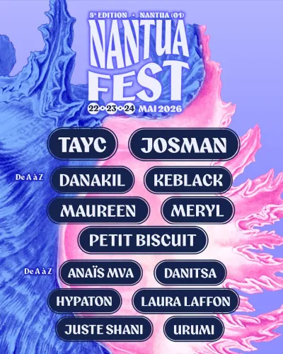 Affiche officielle Nantua Fest 2026 - Programmation et lineup