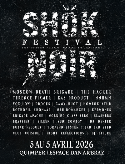 Affiche officielle Festival Shok Noir 2026 - Programmation et lineup