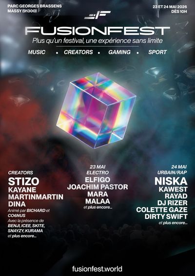 Affiche officielle FusionFest 2026 - Programmation et lineup