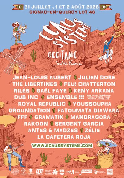 Affiche officielle FESTIVAL ECAUSSYSTEME 2026 - programmation et line-up