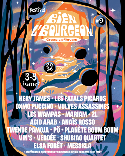 Affiche officielle Festival Bien L'Bourgeon 2026 - programmation et line-up